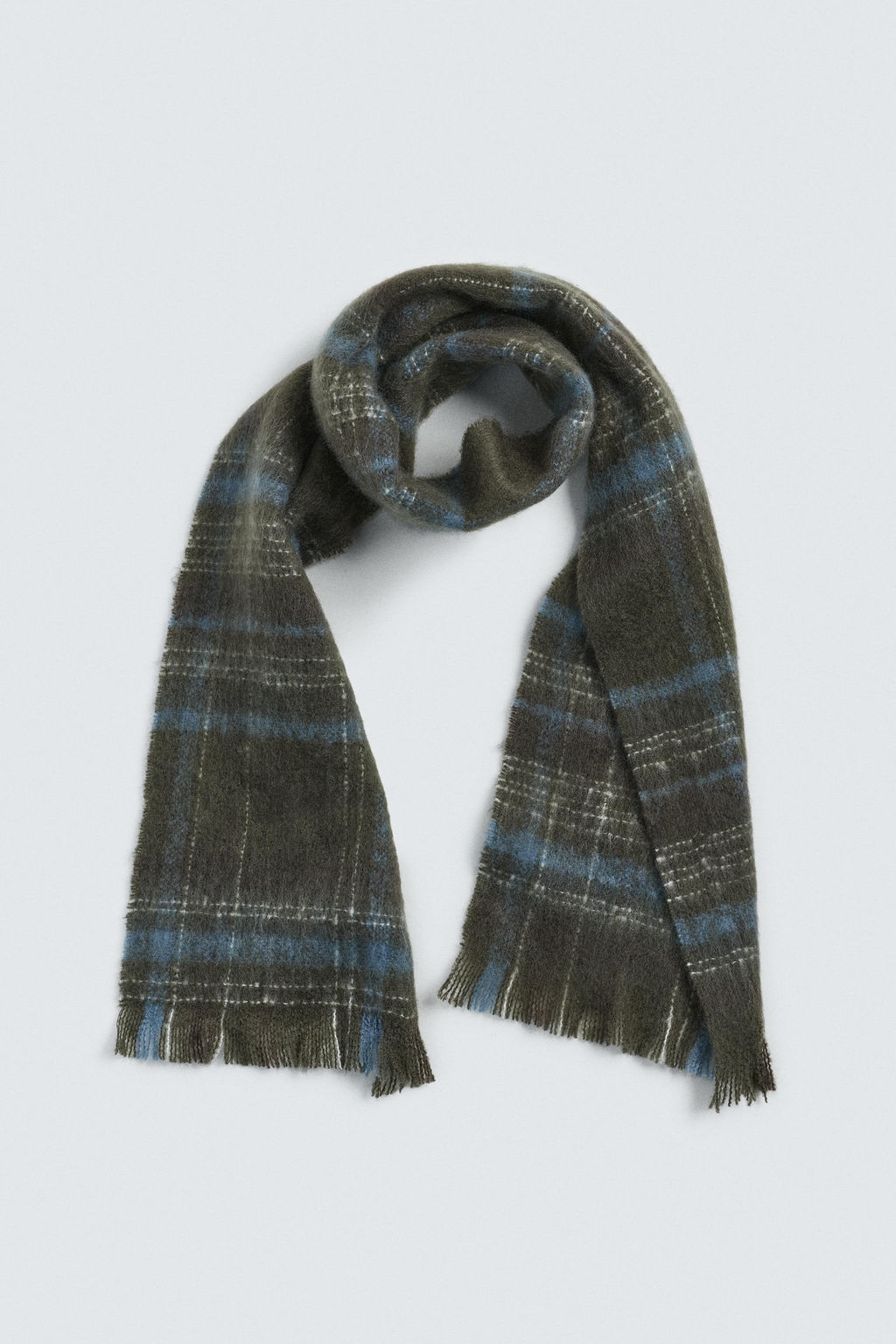 BRUSHED CHECK SCARF - Zara фото 2
