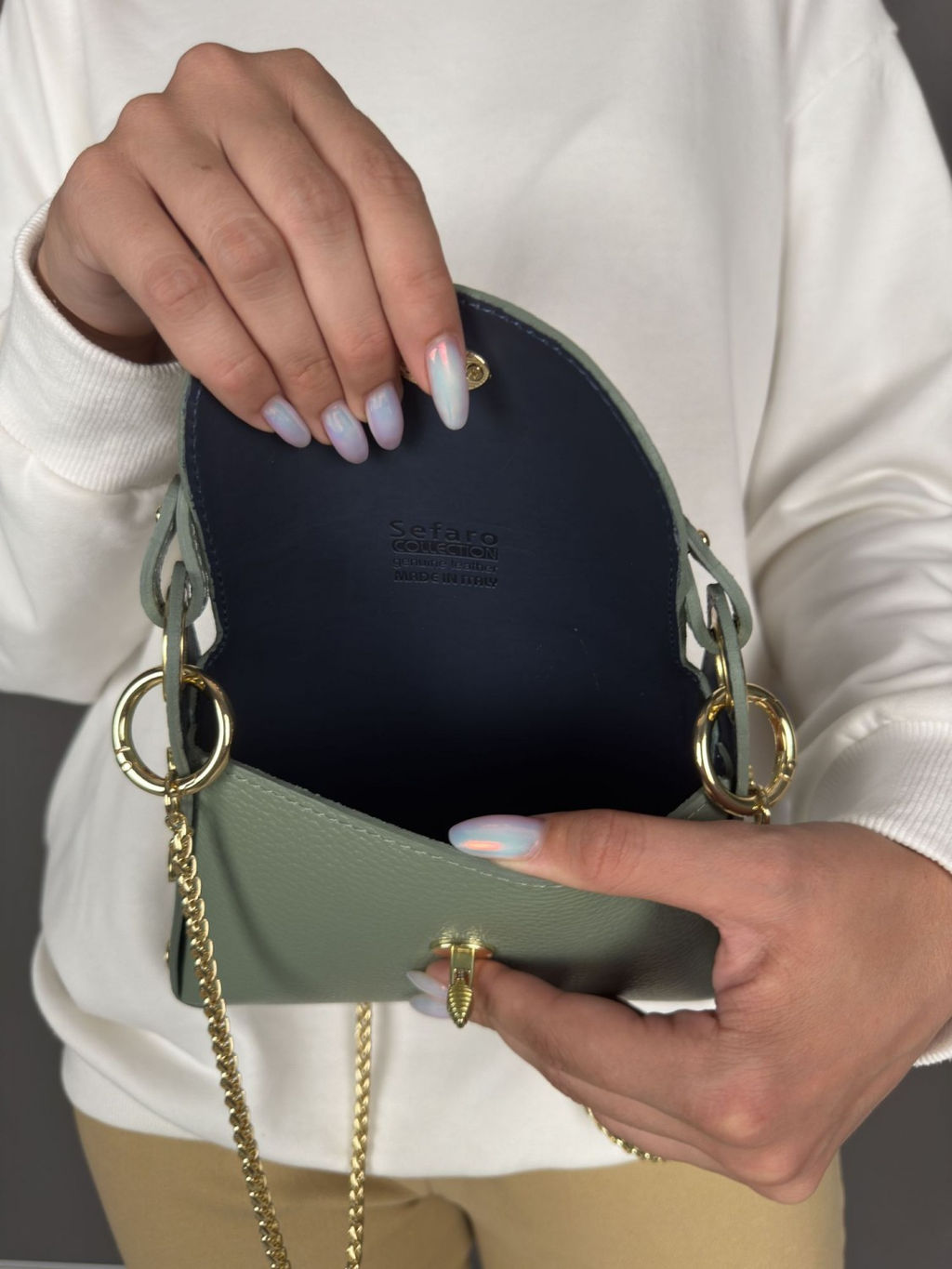 Сумка женская из телячьей кожи