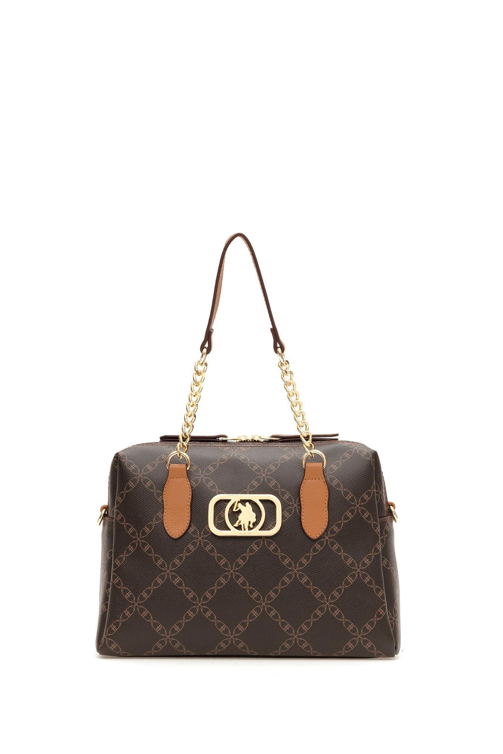 U. S. Polo Assn / Женская коричневая сумка через плечо - U.s. polo assn фото 3