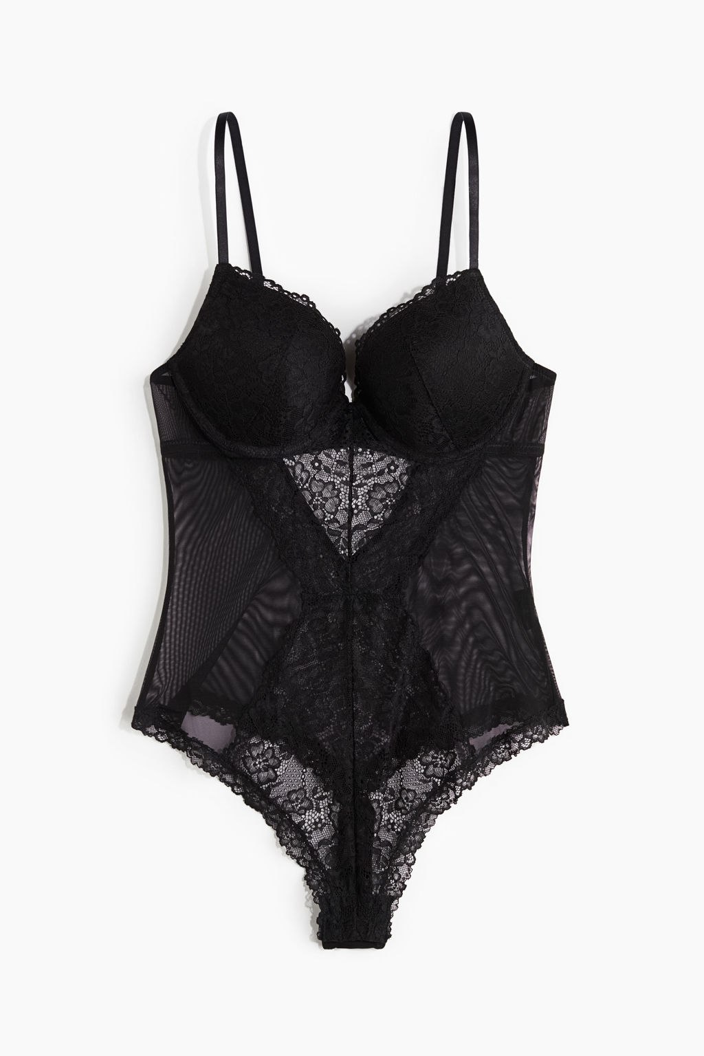 Body tanga de encaje con push-up - H&m фото 7