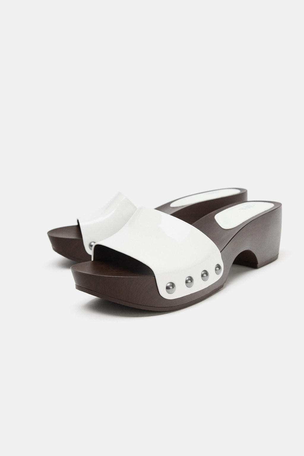 SANDALIA CU?A EFECTO ACHAROLADO / blanco - Zara фото 5