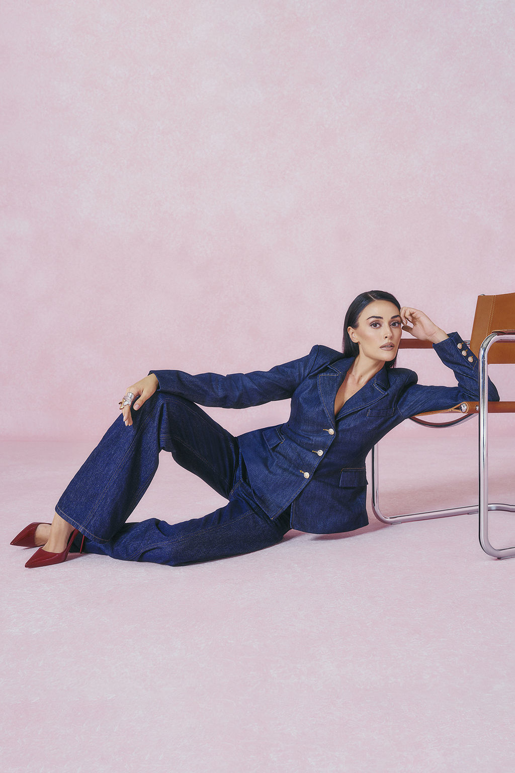 Limited Edition Koyu Mavi Cep Detayl? Blazer Denim Ceket TWOAW26CE00036 - Trendyolmilla фото 9