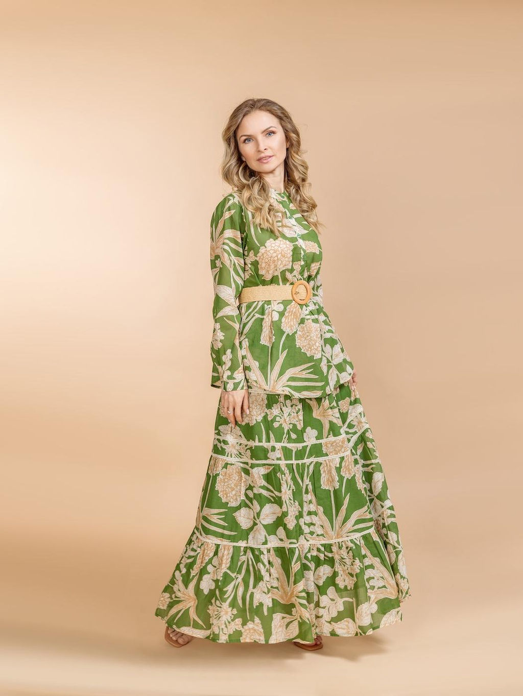 Костюм юбка и блузка (хлопок) №25-246-3 - Ганг фото 4