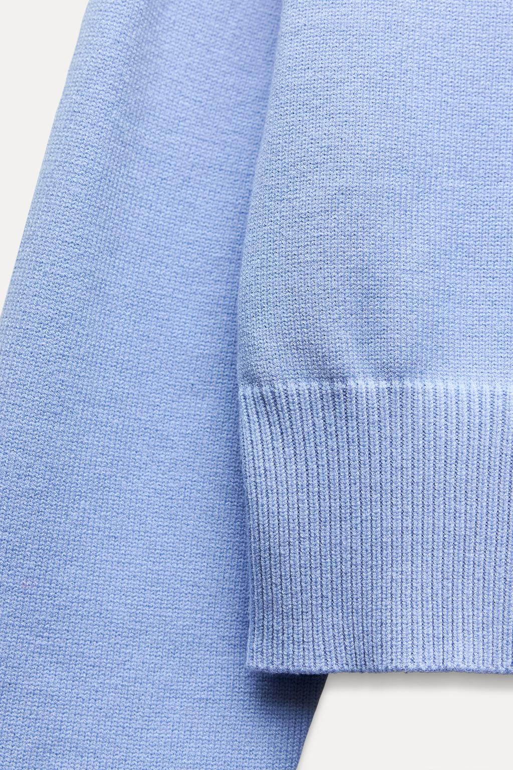 PLAIN KNIT SWEATER WITH WIDE SLEEVES - Zara фото 16