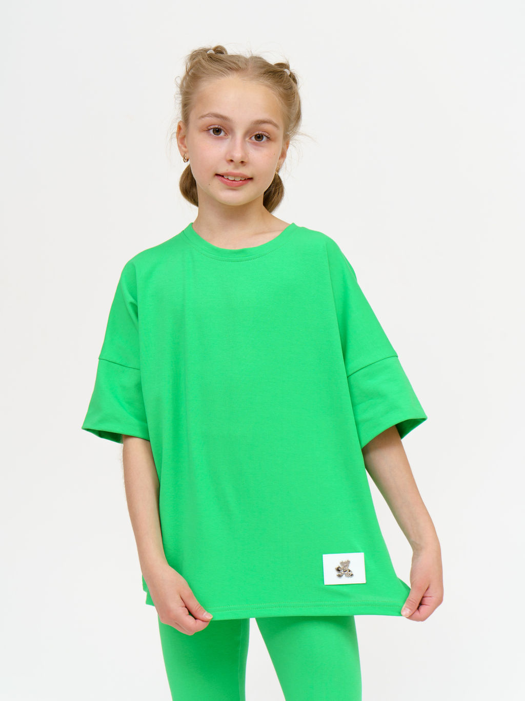 949Д Костюм с леггинсами "Зеленый"