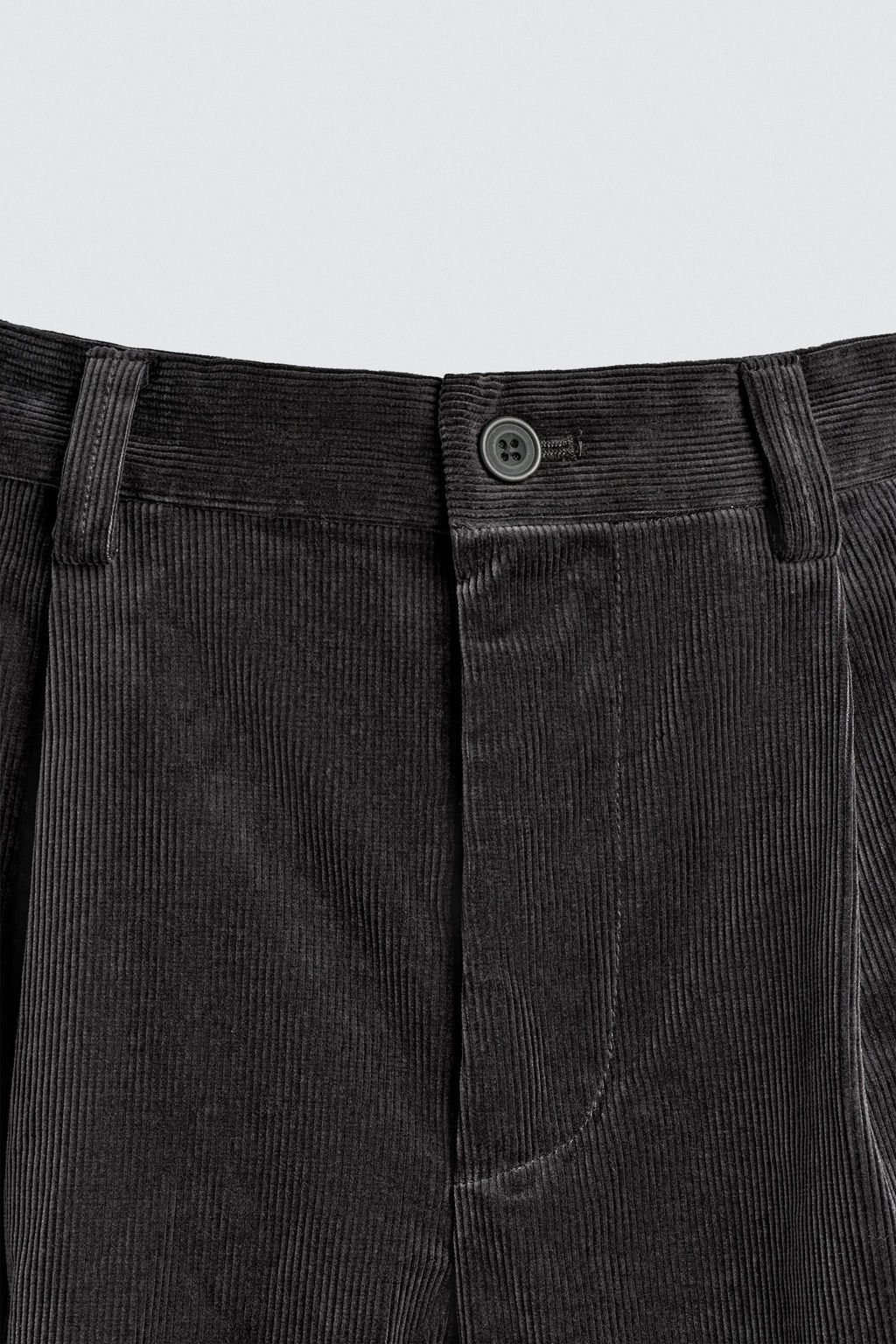 CORDUROY PLEATED TROUSERS - Zara фото 9
