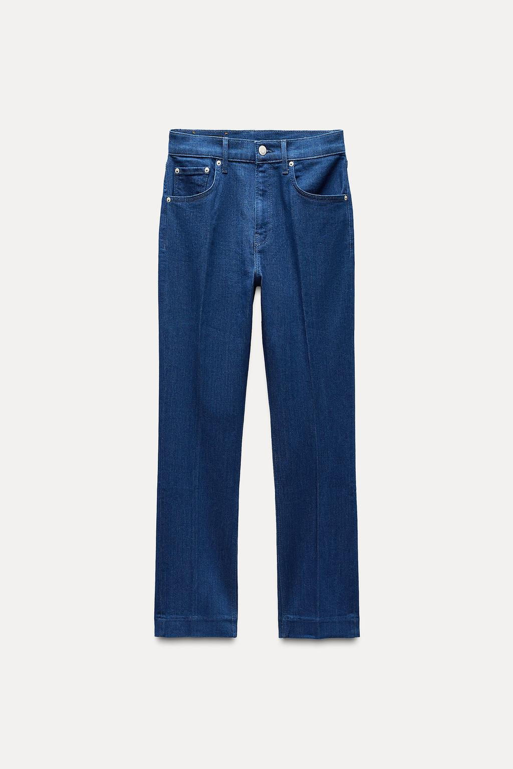 ZW COLLECTION HIGH-WAIST BOOTCUT CROPPED JEANS - Zara фото 21