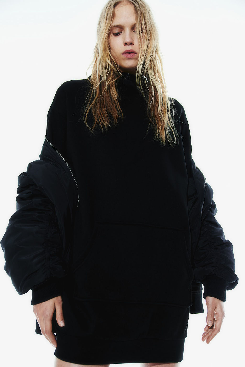 Vestido sudadera con capucha - H&m фото 3