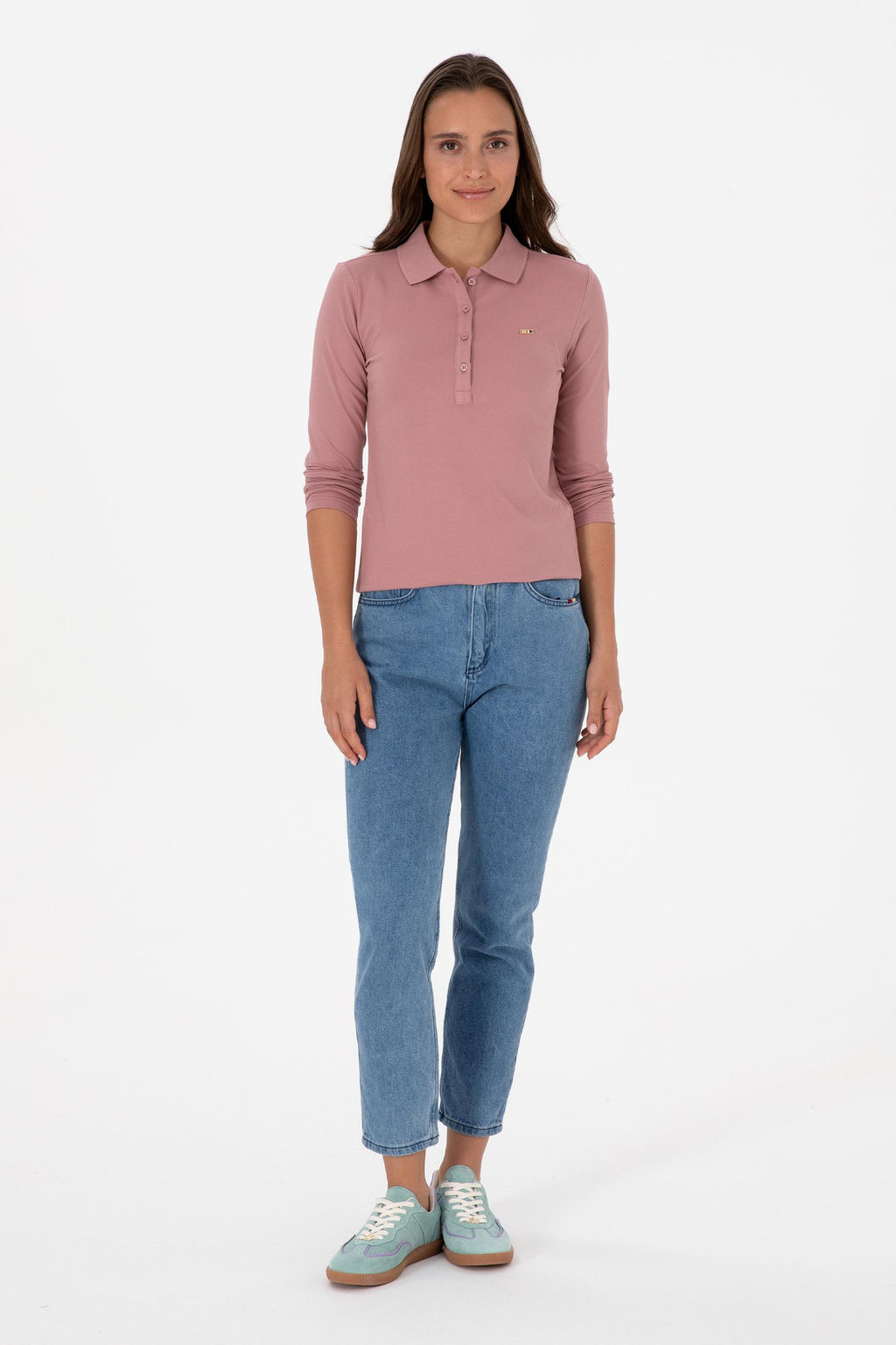 Kad_n G_l Kurusu Basic Polo Yaka Sweatsh_rt Sepette S_rpriz _ndirim - U.s. polo assn фото 4