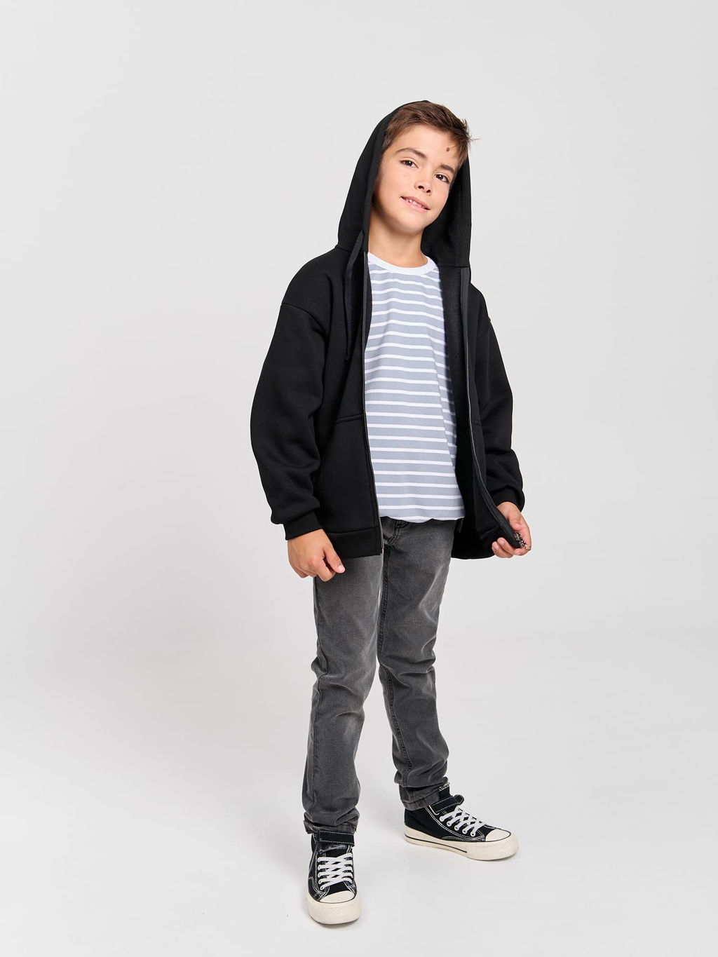 Толстовка Уголь утепленная 7+ - Bungly фото 9