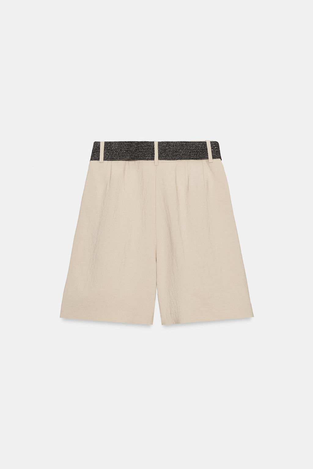 BERMUDA PINZAS CINTUR?N / Beige - Zara фото 6