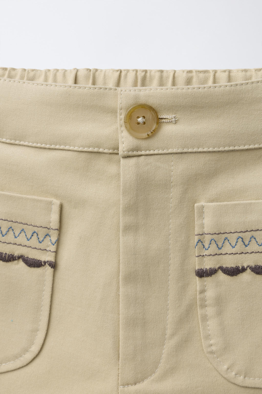 EMBROIDERED POCKET TROUSERS - Zara фото 3
