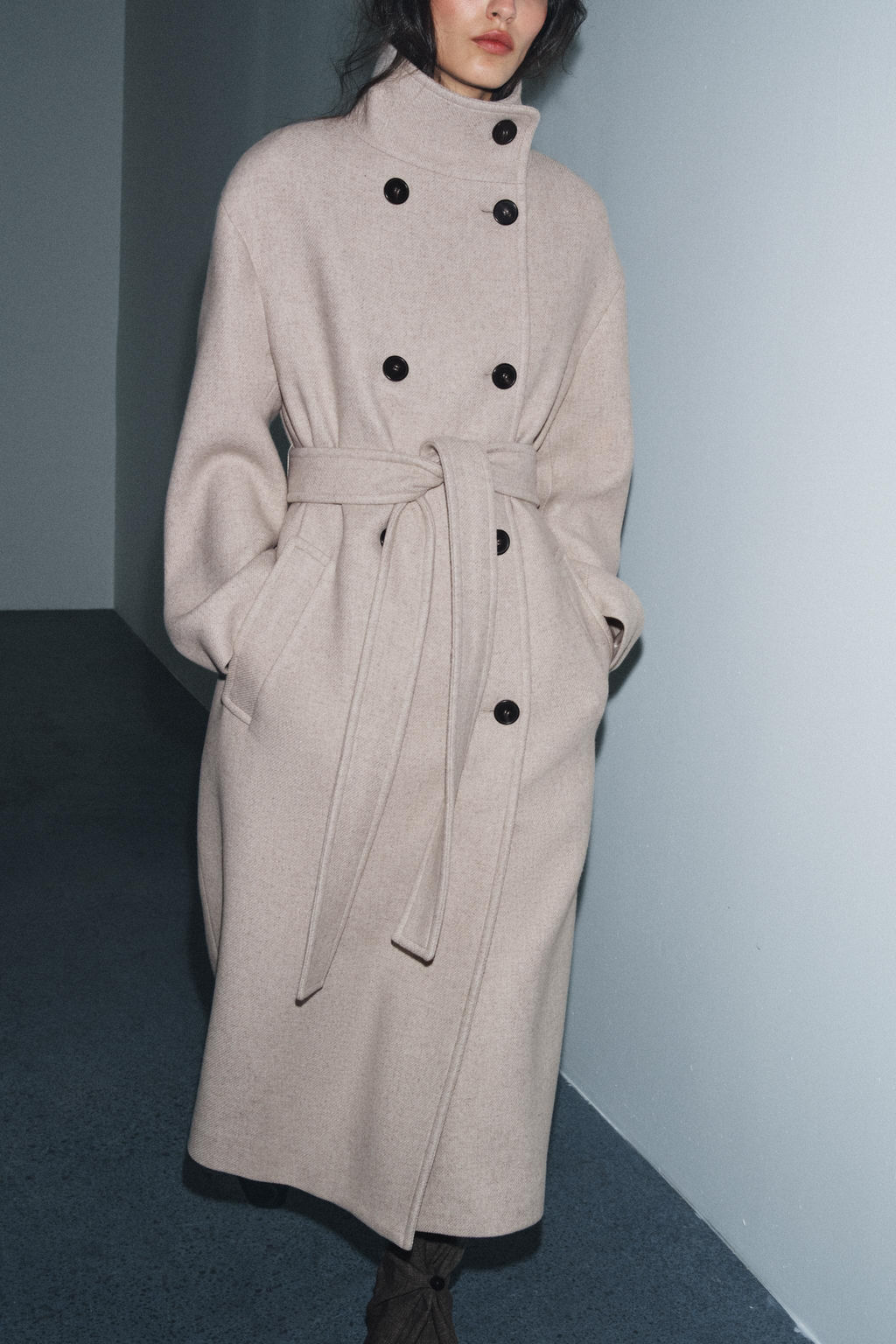 OVERSIZE HIGH-NECK COAT ZW COLLECTION LIMITED EDITION - Zara фото 5