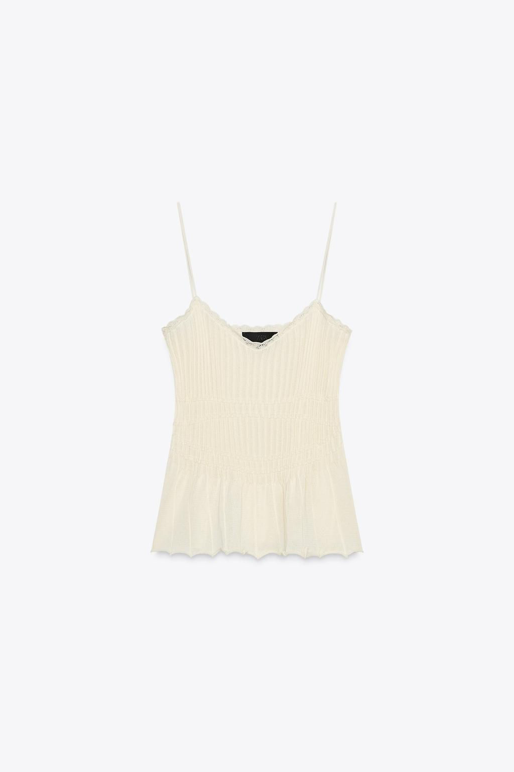 RIBBED KNIT TOP - Zara фото 7