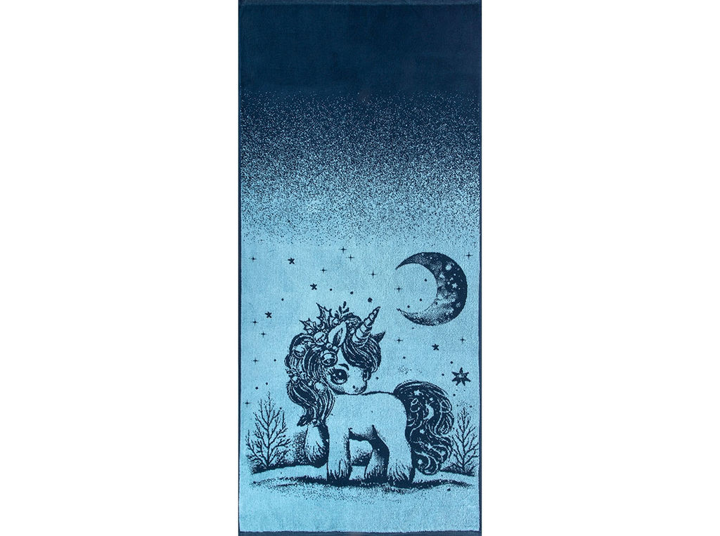 Полотенце махровое 6с102.411ж1 Волшебная ночь (джинс) 67х150см