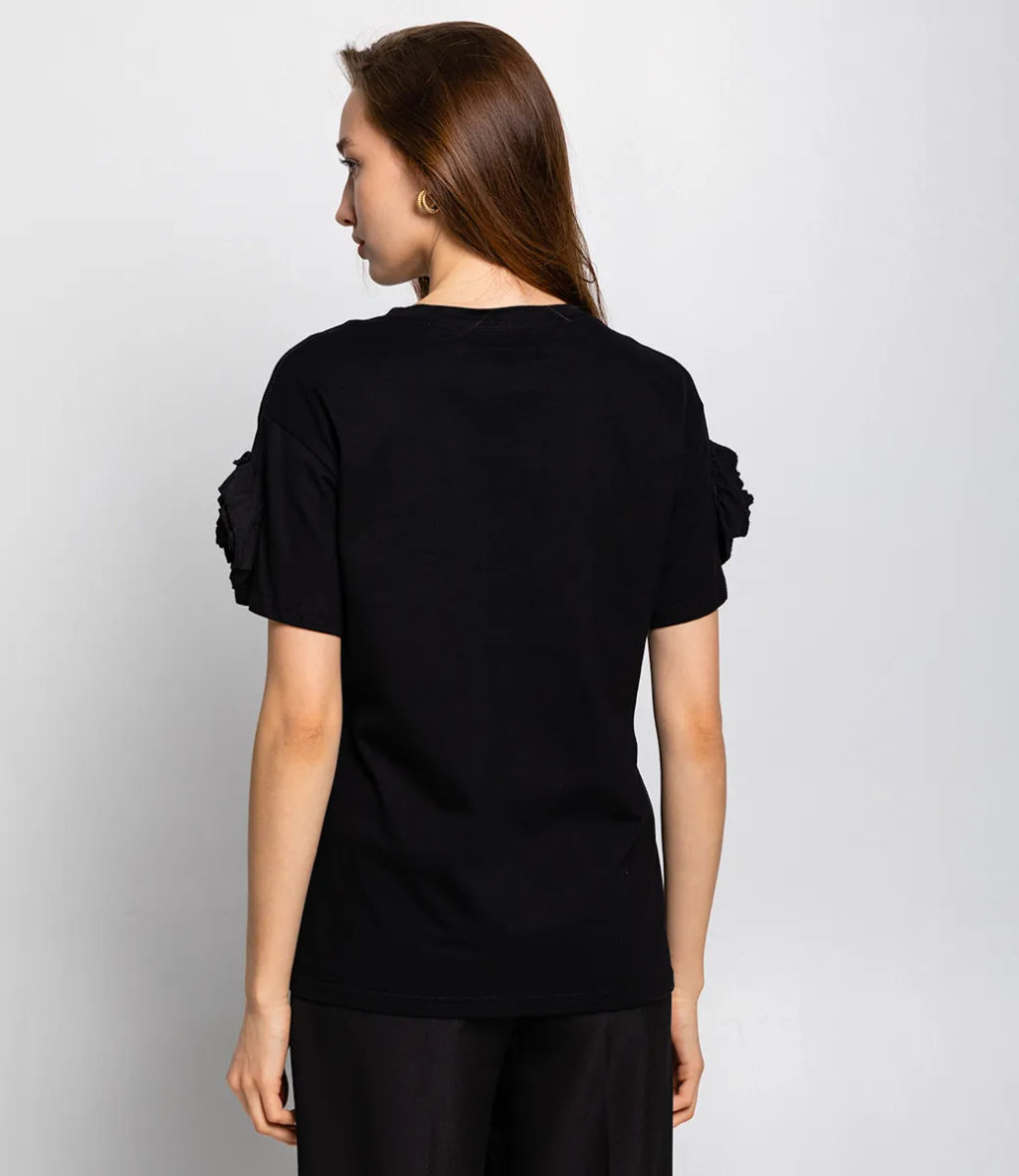 Футболка #КТ4419, чёрный