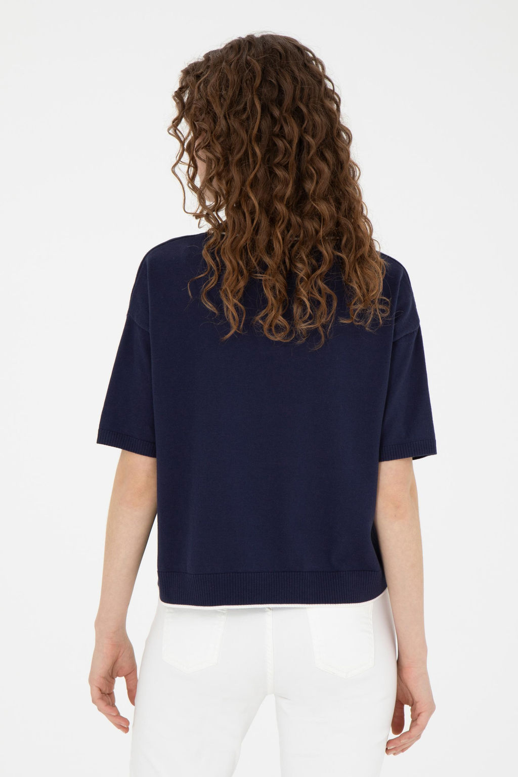 Женский темно-синий свитер - U.s. polo assn фото 12