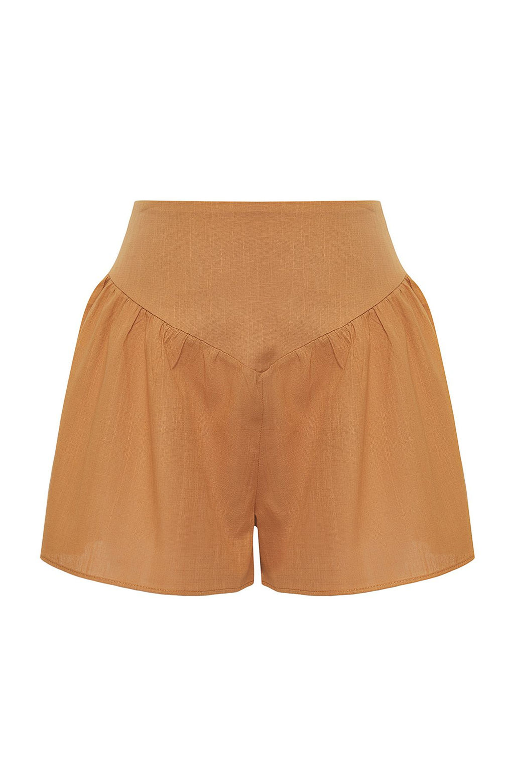 Trendyolmilla Siyah Flaml? Pamuk Volanl? Plaj Sort TBESS25SR00011  фото 5