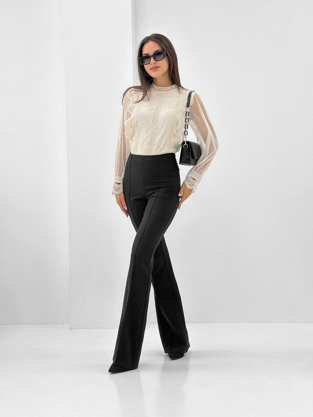 Блузка Сидни (пудровый) - Nadi bordo фото 45