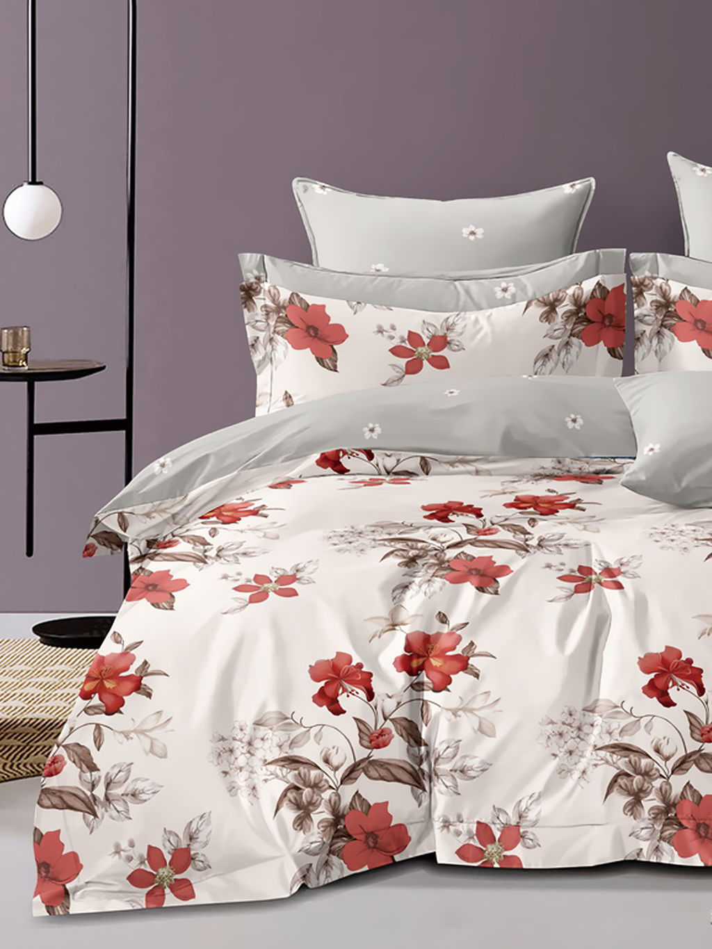 Постельное белье из сатина элит на молнии - Августина 1.5 сп. (нав.70х70)