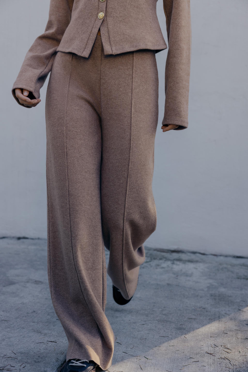 PANTAL?N PALAZZO SOTF TOUCH / Mocha - Zara фото 2