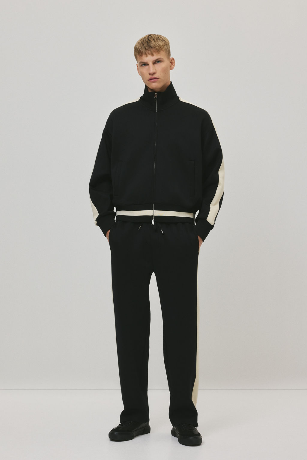 Chaqueta de ch?ndal con franjas Loose Fit - H&m фото 3