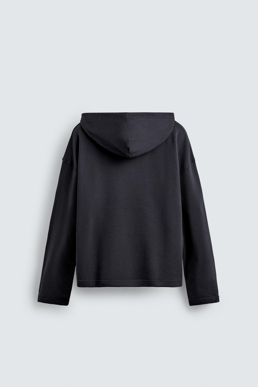 TEXTURED DRAWSTRING SWEATSHIRT - Zara фото 8