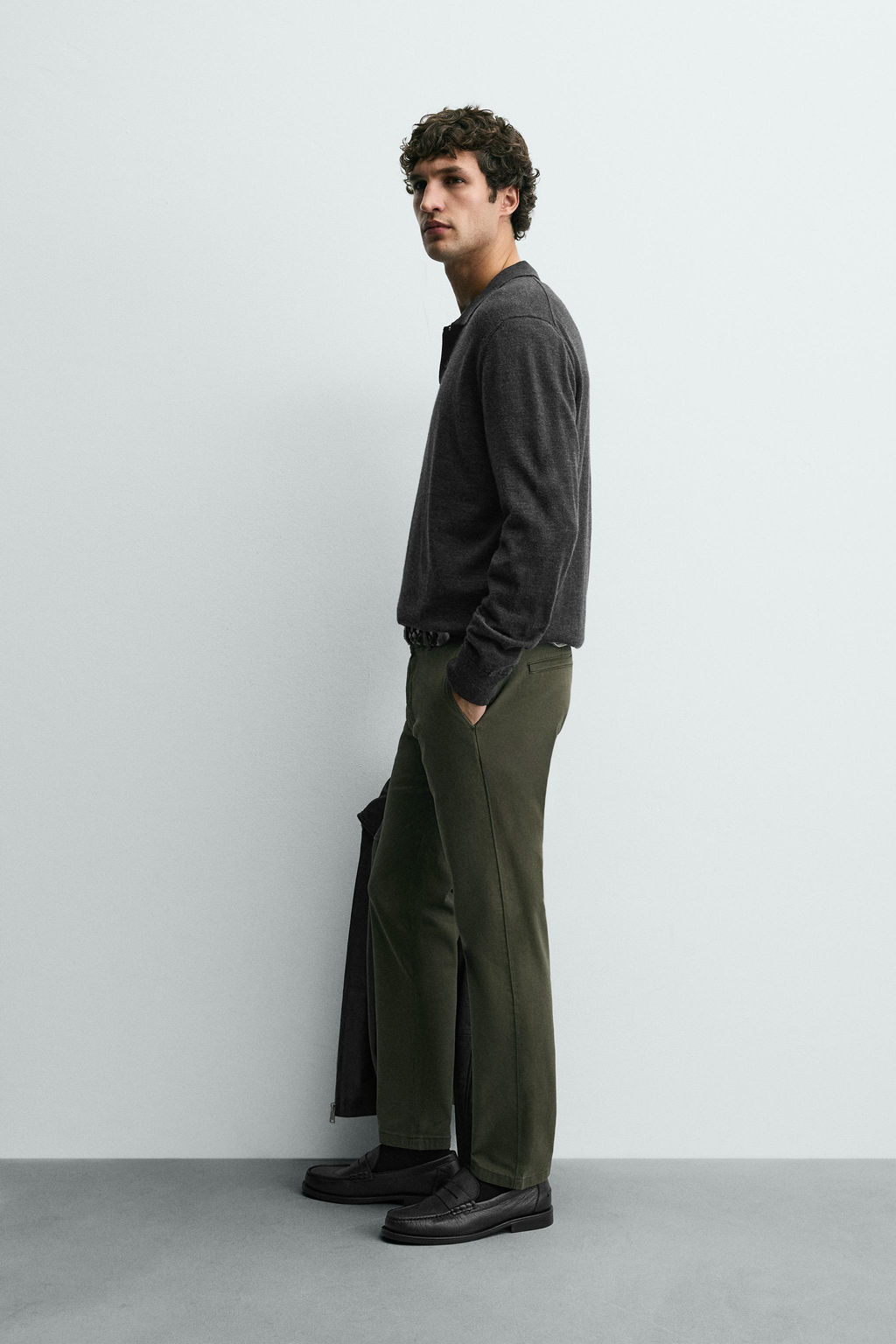 SKINNY FIT CHINO TROUSERS - Zara фото 4