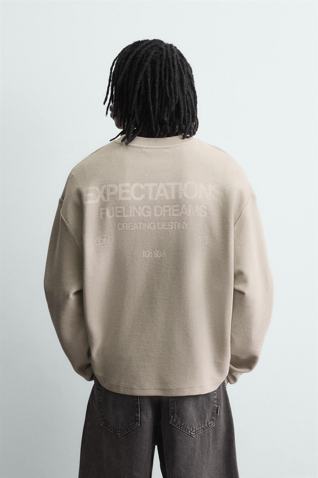 TEXTURED PRINT SWEATSHIRT - Zara фото 11