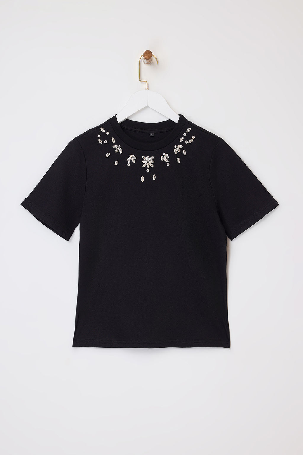 Beyaz Regular/Normal Kal?p Aksesuar Detayl? Tok %100 Pamuk Orme T-Shirt TWOSS26TS00007 - Trendyolmilla фото 11