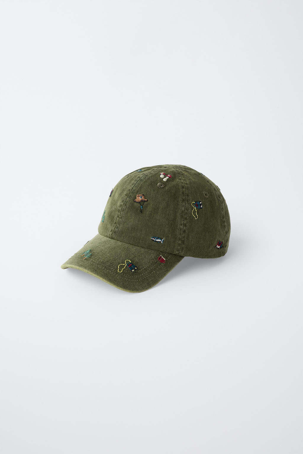 GORRA EFECTO LAVADO BORDADOS / Khaki - Zara фото 2