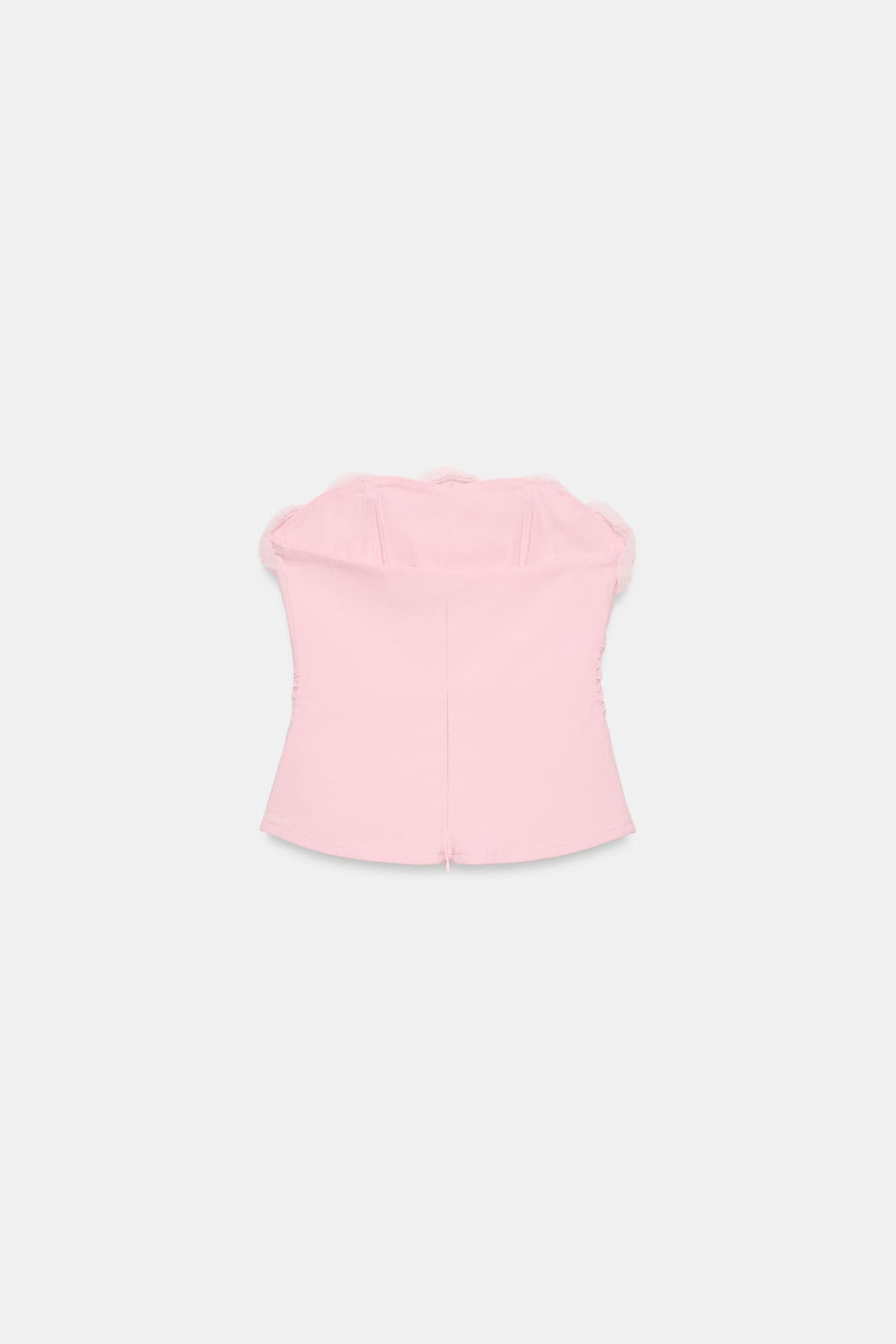 TOP CORSETERO FLORES / Rosa pastel - Zara фото 6