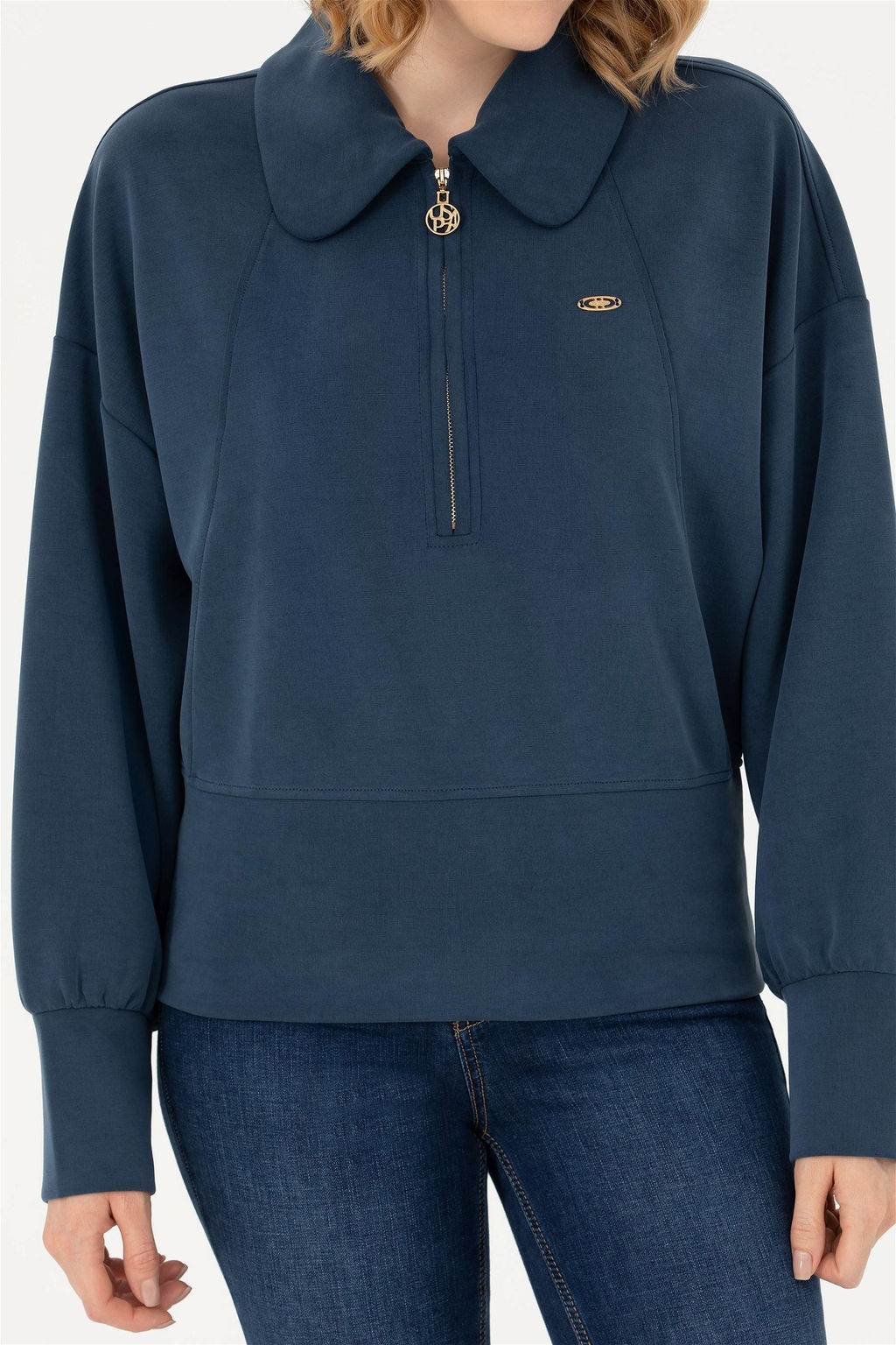 Женский темно-синий свитшот - U.s. polo assn фото 12