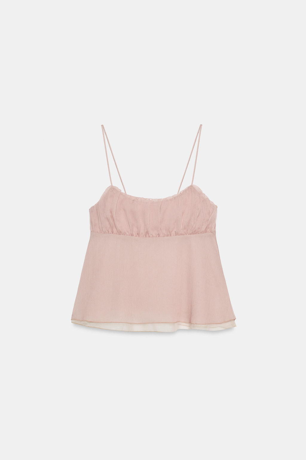 TOP LENCERO FRUNCES / Rosa claro - Zara фото 6