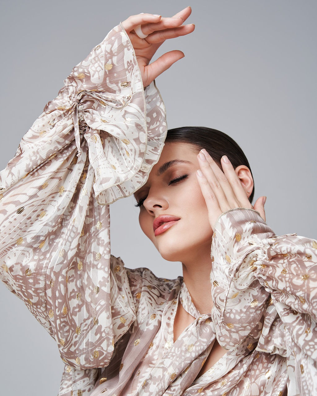 в стиле БОХО блузка из шифона - Sahar art lab фото 4