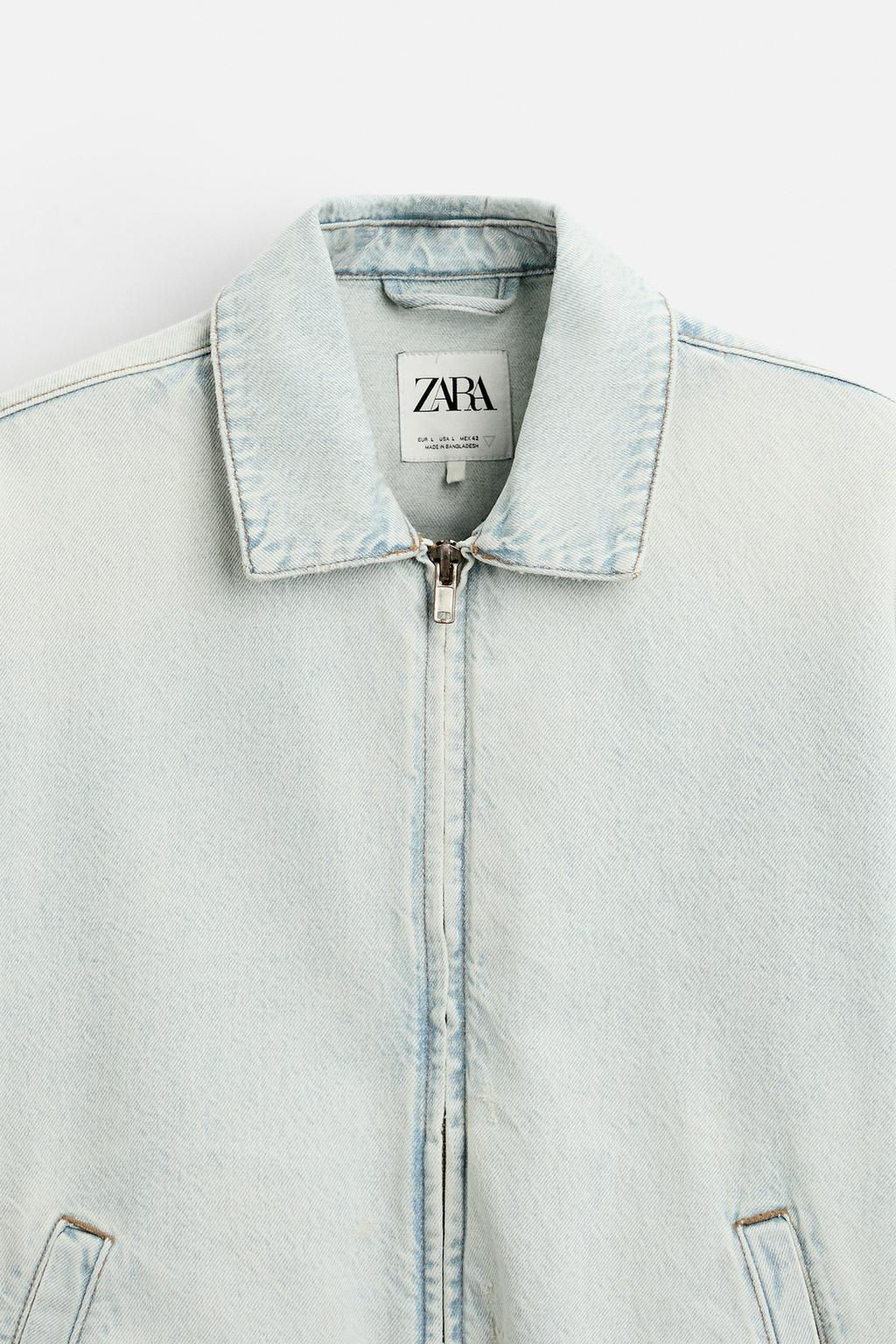OVERDYED DENIM JACKET - Zara фото 8