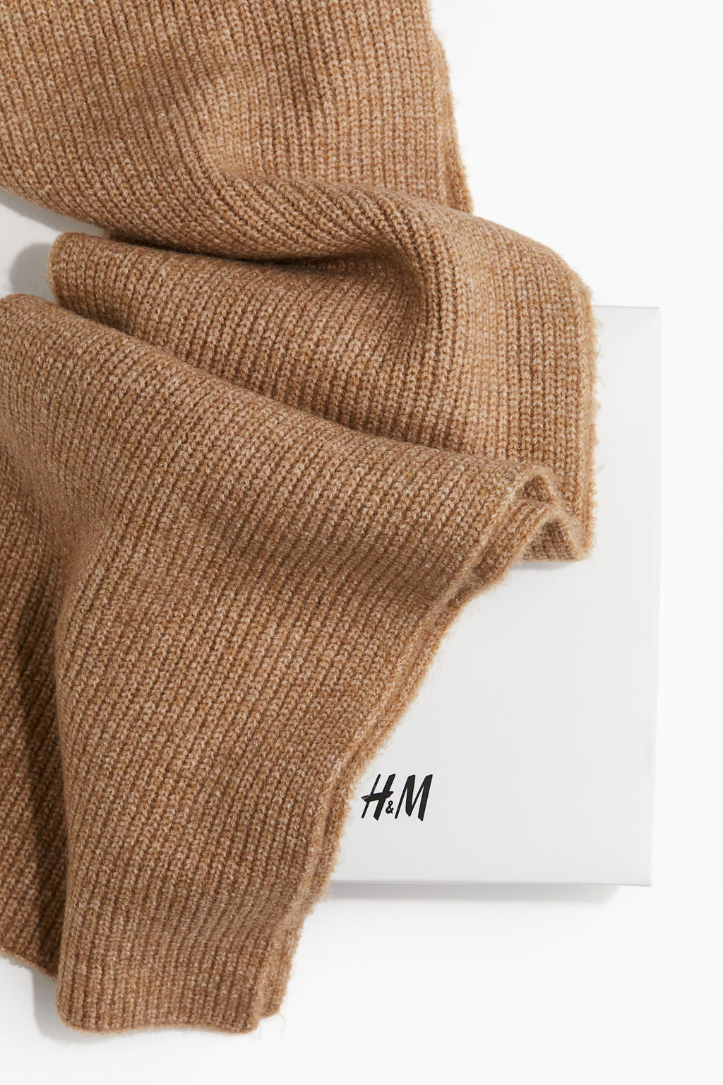 Conjunto de gorro beanie y bufanda en punto - H&m фото 2