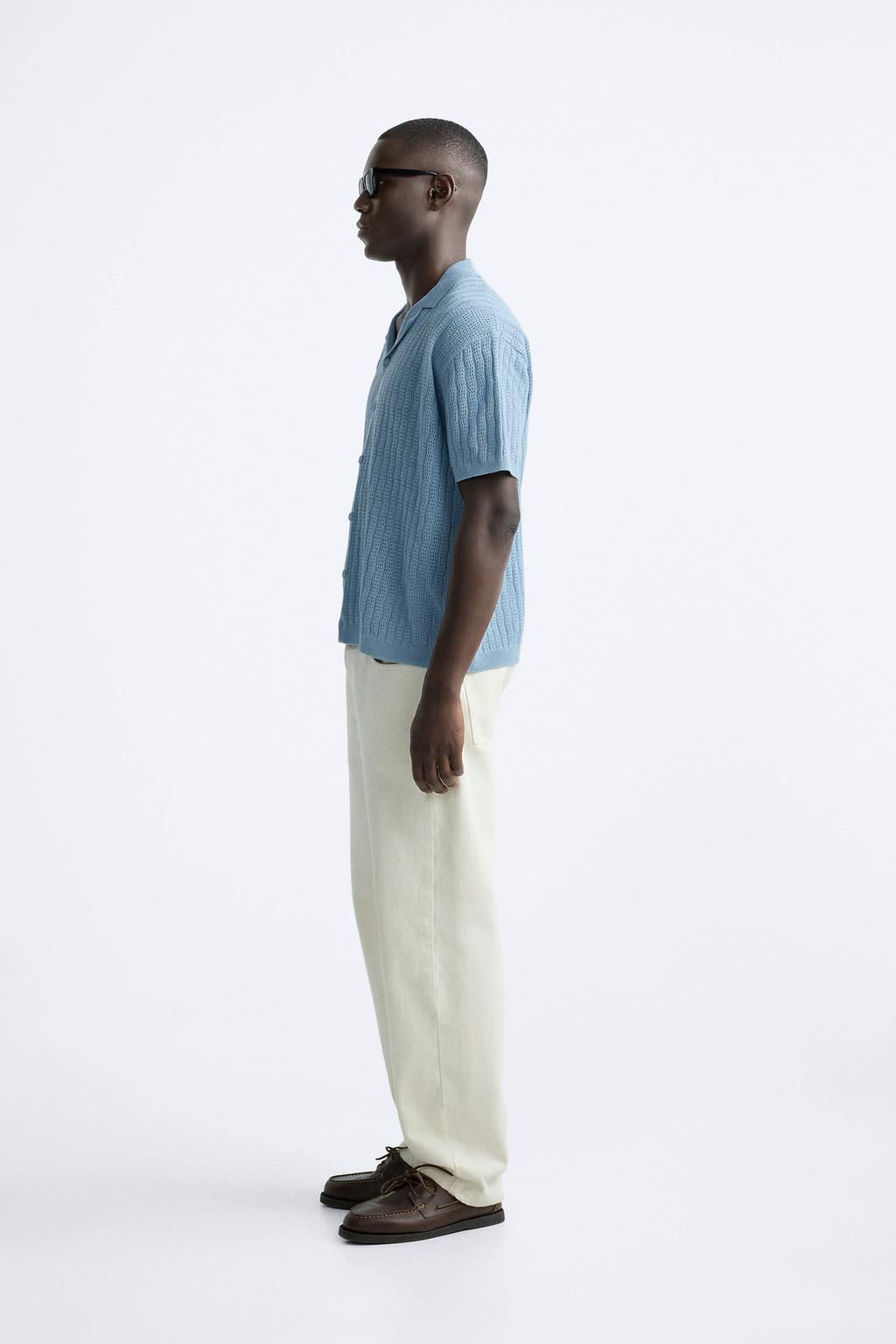 TEXTURED WEAVE KNIT SHIRT - Zara фото 4