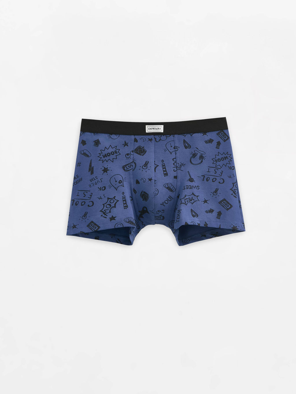 DIWARI BASIC MSH 700 Трусы мужские (в пакете) dark blue print