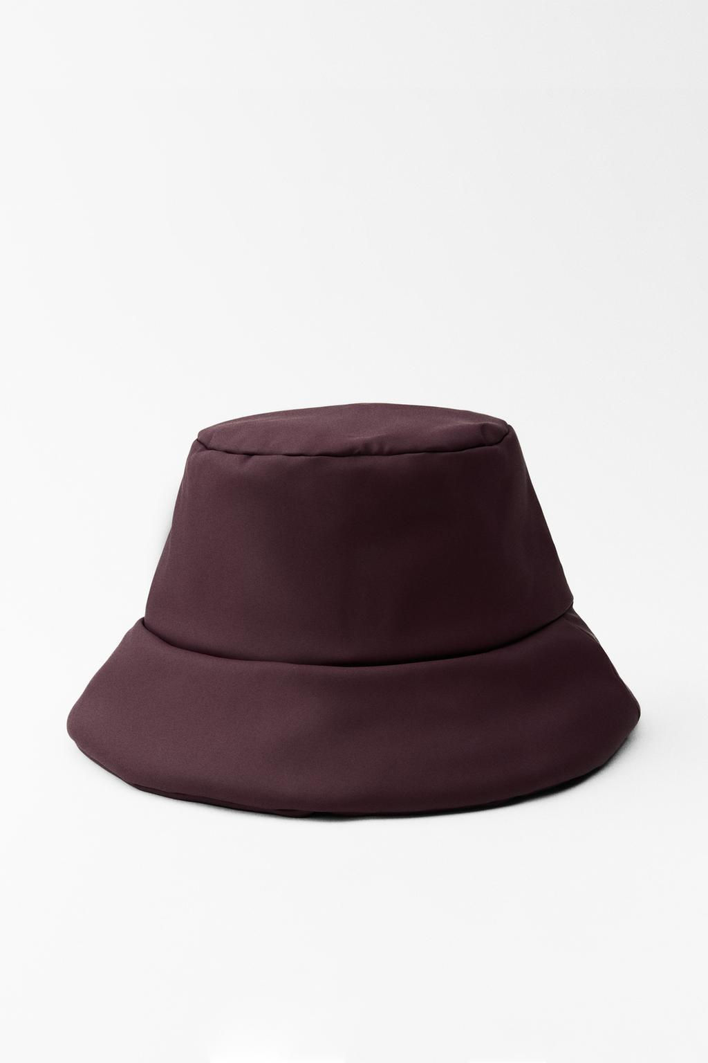PADDED RUBBERISED BUCKET HAT - Zara фото 3
