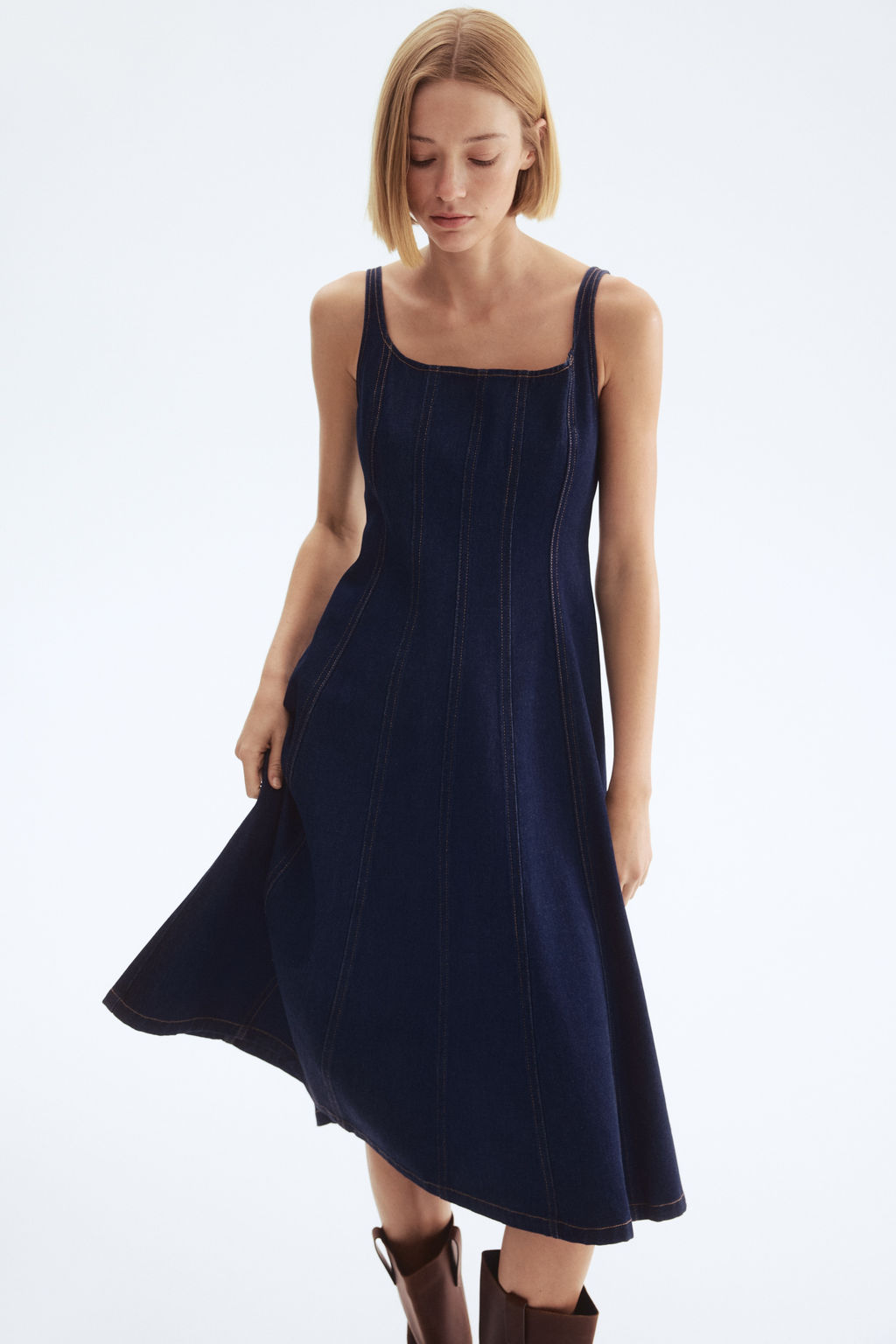 Vestido denim midi - H&m фото 4