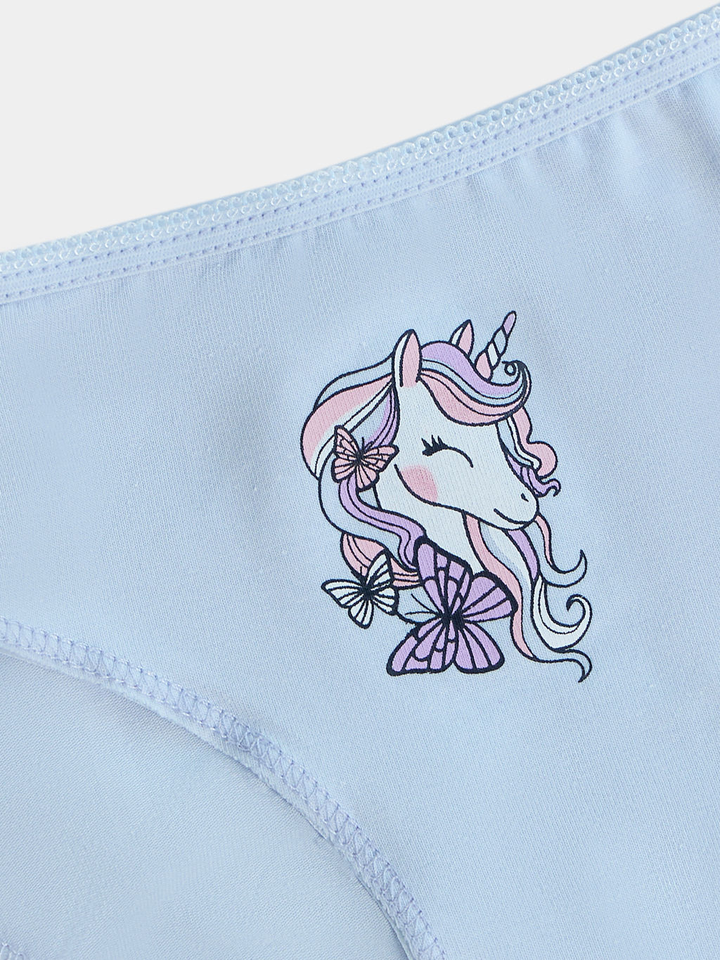 Цена за 2 штуки! Трусы для девочек слипы голубые с печатью - Mark formelle фото 3