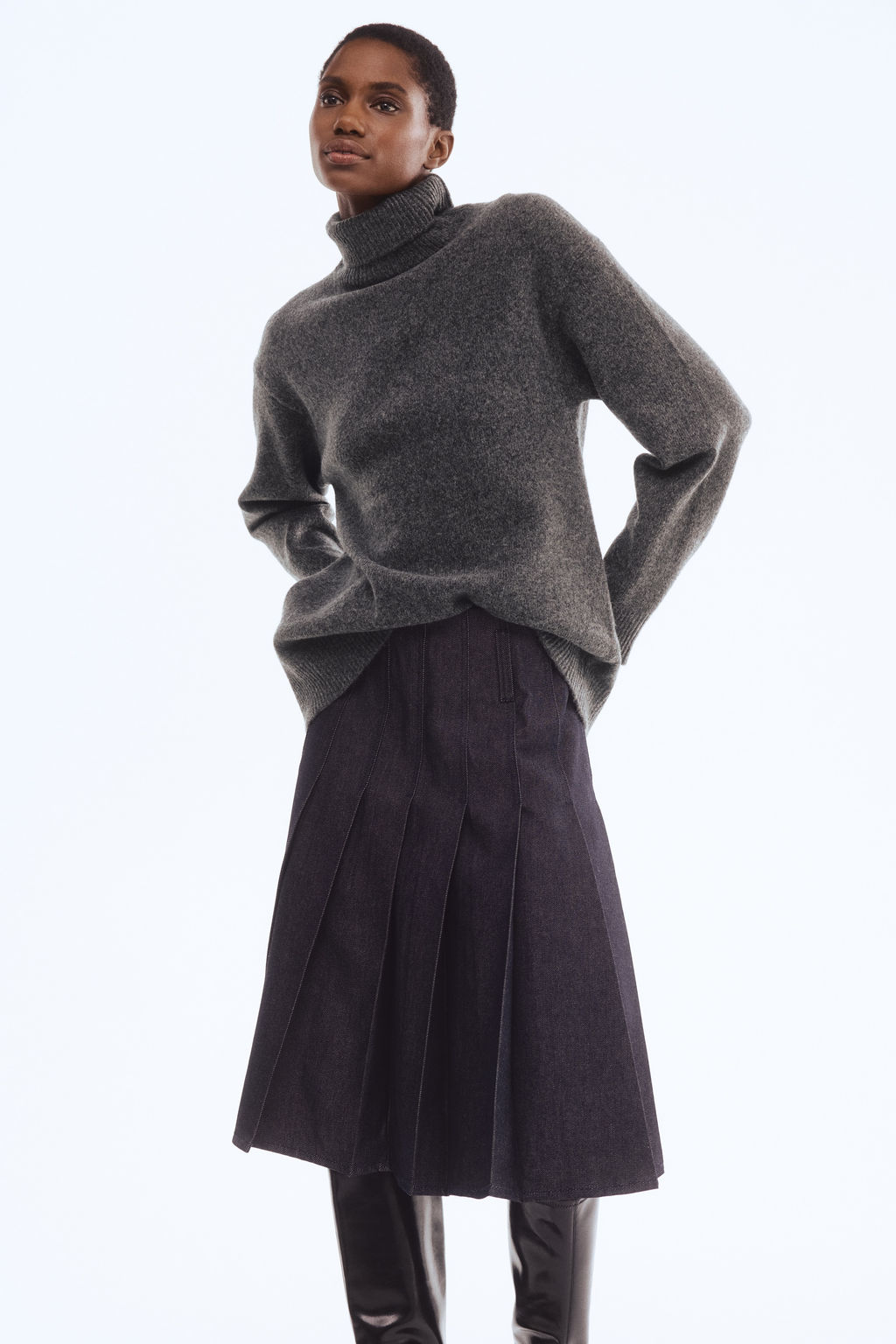 Jersey holgado de cuello alto - H&m фото 9
