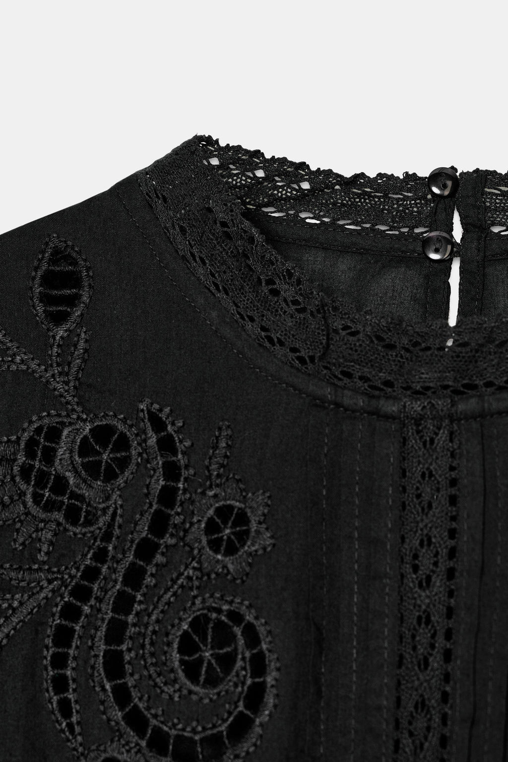 ZW COLLECTION ROMANTIC EMBROIDERED BLOUSE - Zara фото 6