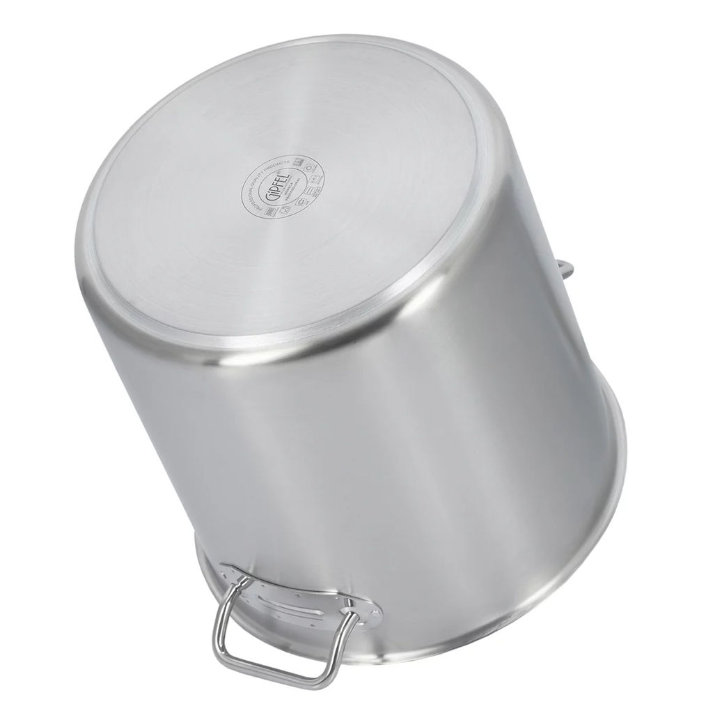 50725 GIPFEL Кастрюля HORECA PRO 25 л, 32х32,4см с индукционным дном. Материал: нерж.сталь 18/10.  фото 4