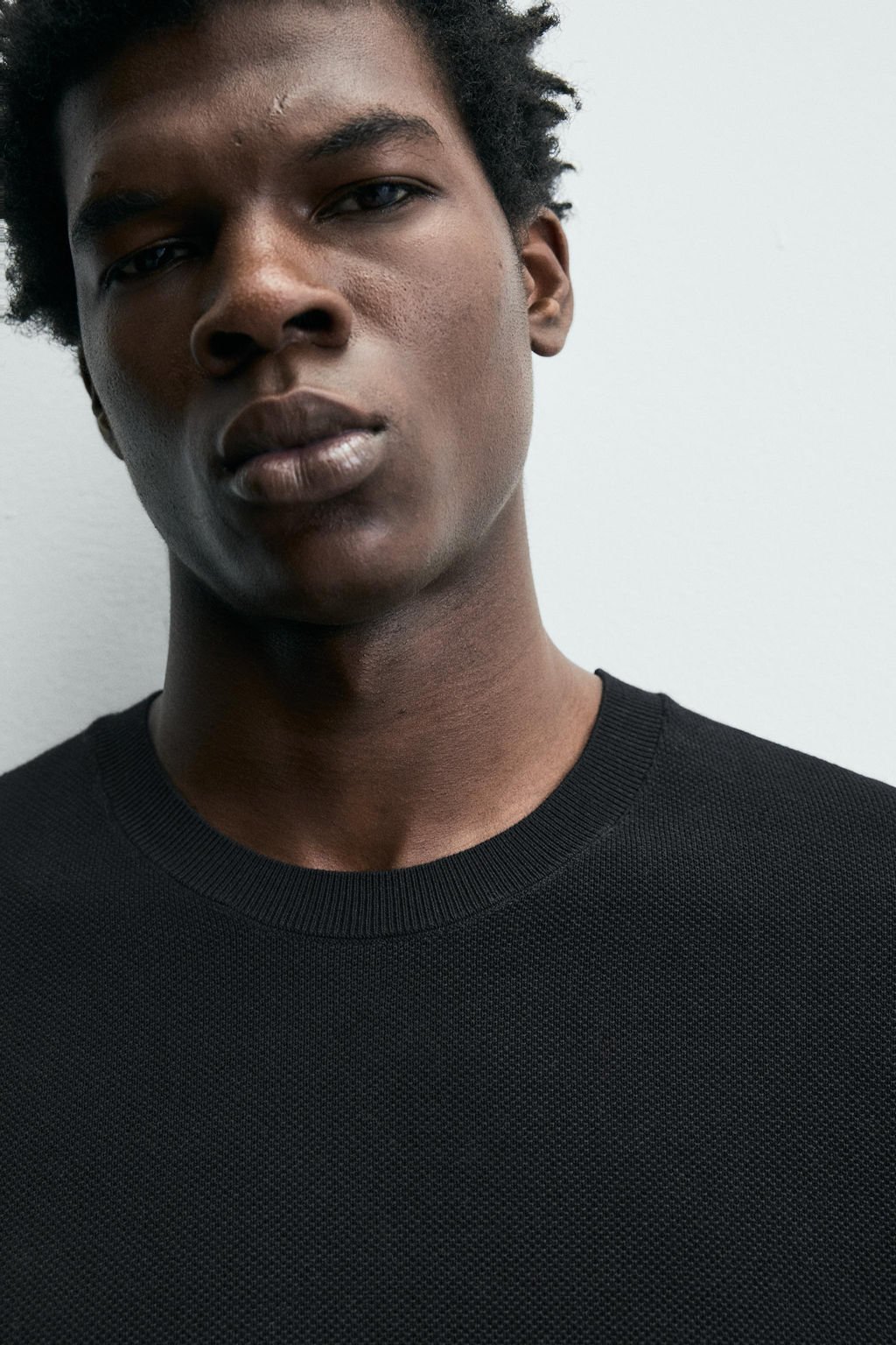 CAMISETA PUNTO RELAXED FIT / Marino