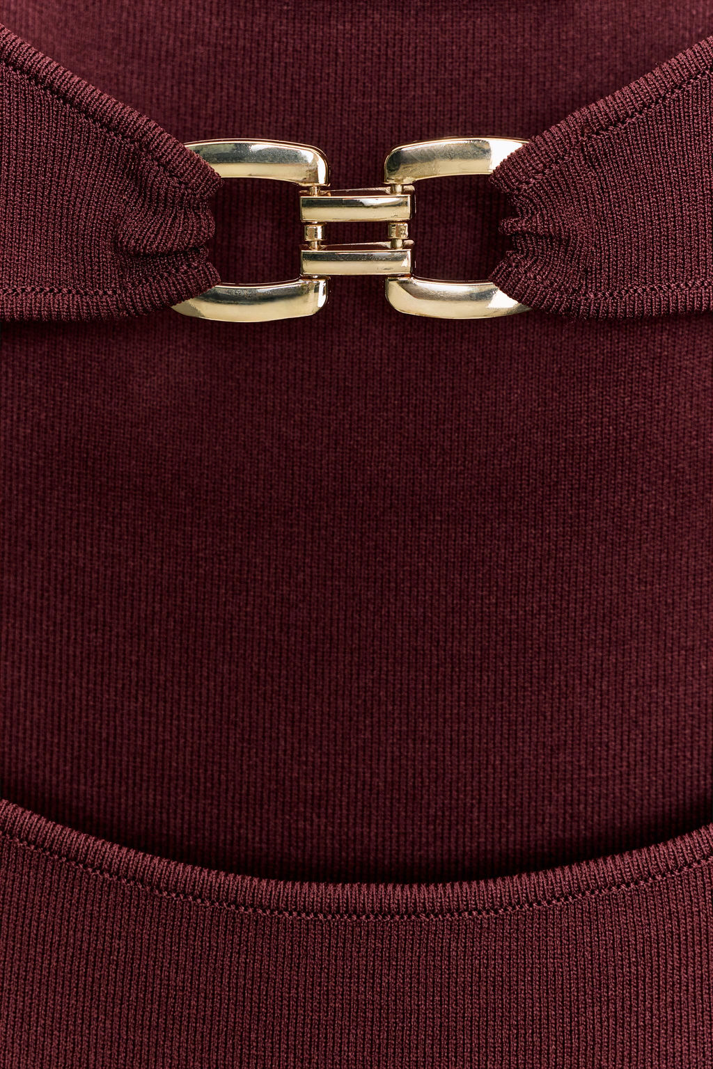 KNIT DRESS WITH CUT-OUT AND METAL DETAIL - Zara фото 7