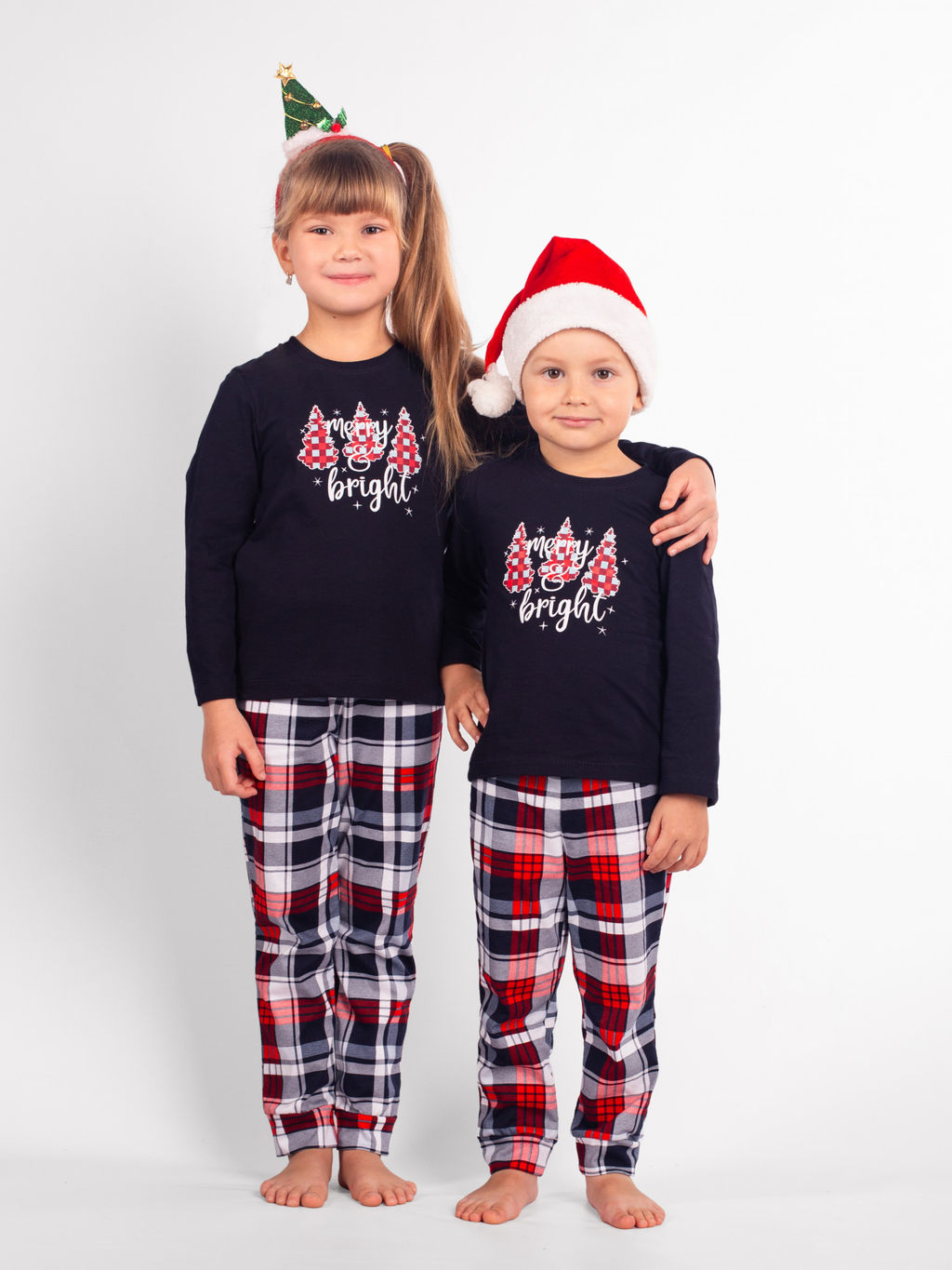 Пижама детская кулирка с брюками "НОВОГОДНЯЯ СКАЗКА"