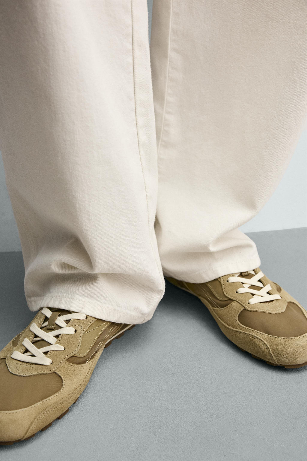 ZAPATILLA ESTILO RETRO / Marr?n Arena - Zara фото 3