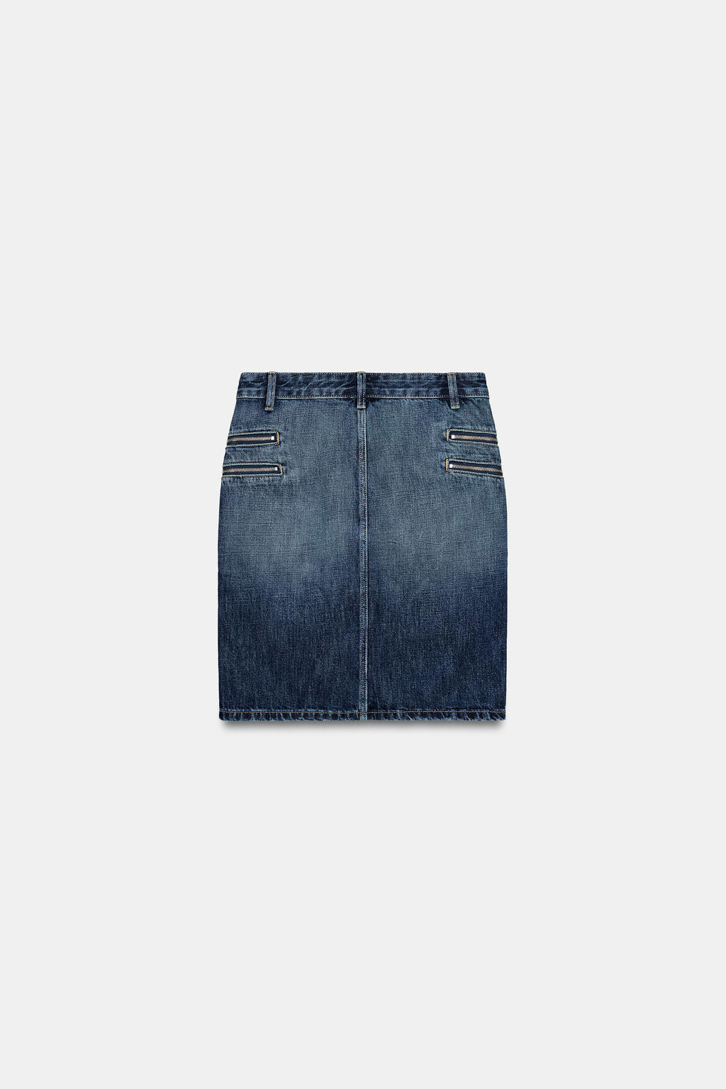 FALDA DENIM TRF CREMALLERAS / ?ndigo - Zara фото 5